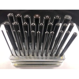 LLDSIMEX 28 Piece Transfer Punch Set 3/32"-1/2" by 64ths Plus 17/32"