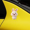 Cute Bunny Car Window Sticker, Waterproof Laptop Decal, 2-Piece Set,