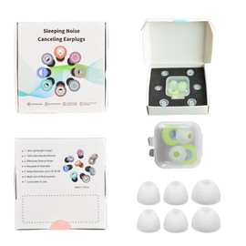 1 Box Sleeping Noise Canceling Earplugs, Protection for Focus, Travel, Concerts, Socializing, Sports Events & Noise Sensitivity | Reusable Ear Protection (Yellow-Blue, 1 Count (Pack of 1))