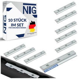 Pack of 10 T-Slot Nuts for Airline Rails 3 x M6 Galvanised Steel Fitting | Attachment for Various Applications