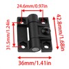 PIYANYO Black Plastic Torque Hinge Adjustable Torque Position Control HingeE6-10-301-2O