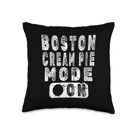 The Boston Cream Pie Design Store Boston Cream Pie Mode On Throw Pillow, 16x16, Multicolor