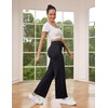 VALANDY Creamlush Wide Leg Pants Woman Drawstring Pajamas Lounge Pants