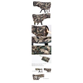 ROLANPRO M Size Rain Cover Length is 70cm, Suitable for Lens Hood Outer Diameter Size:12-16cm for Canon RF 200-800mm,Nikon 200-500mm,Sigma 150-600mm, Sigma 60-600mm etc.