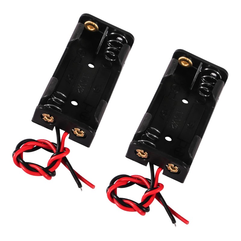 Coliao 12pcs AAA Battery Holder 2 x 1.5V AAA Battery