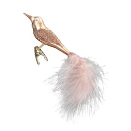 Inge-Glas Clip-on Bird, Autumn Song 10157S024 German Glass Christmas Ornament