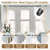 Bay Window Curtain Rods, U shaped Adjustable Curved Curtain Rods