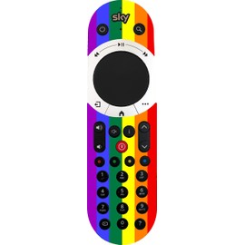 Ellis Graphix Rainbow Gay Pride Remote Controller Vinyl Sticker Skin to fit SKY Q Touch (TM)