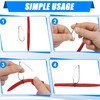 Weedless Wacky Rig Hooks Bass Fishing Hooks Kit, 50pcs Carbon