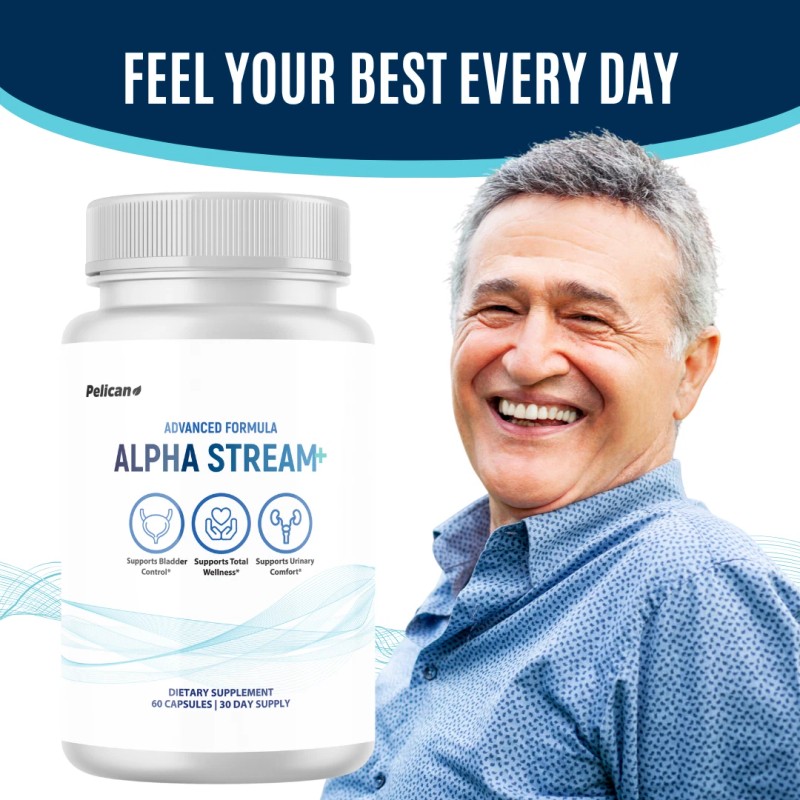 Pelican Vitamins Alpha Stream+ - Support Supplement for Men -