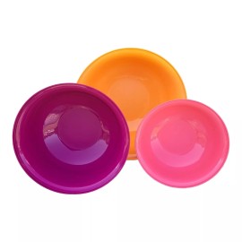Tupperware Aloha Mixing Bowls 3pc Set Serving Nesting Storing 7.5L, 4L, 2L