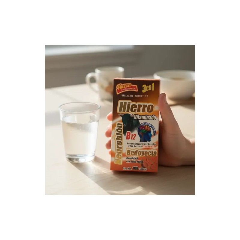 Hierro Vitaminadobedoyecyaneurobion B12(complejo B) 100tab