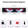 Devil Eyes Light for Trucks – 69.4''x7.5'' Extra-Large LED Eyes