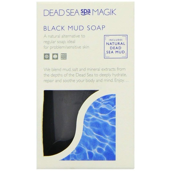 (Pack Of 12) Black Mud Soap | DEAD SEA SPA MAGIK - Dead Sea