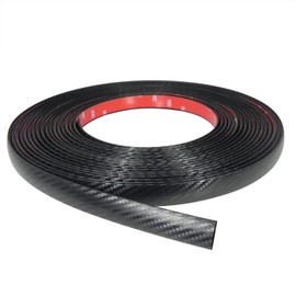 8 Feet Long Black Carbon Fiber Look Car SUV Truck Body Molding Trim. Made in USA Protector Guard Trim