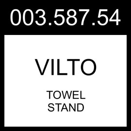 IKEA VILTO Towel Stand Black  003.587.54