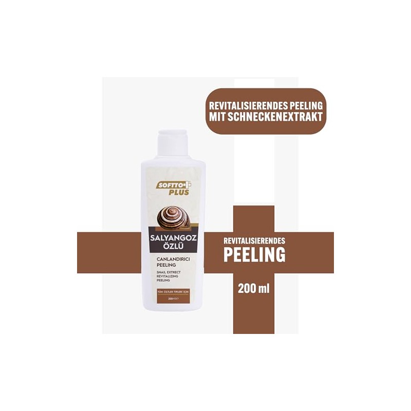 Softto+Plus Snail Extract Peeling – Tiefenreinigung für strahlende Haut -