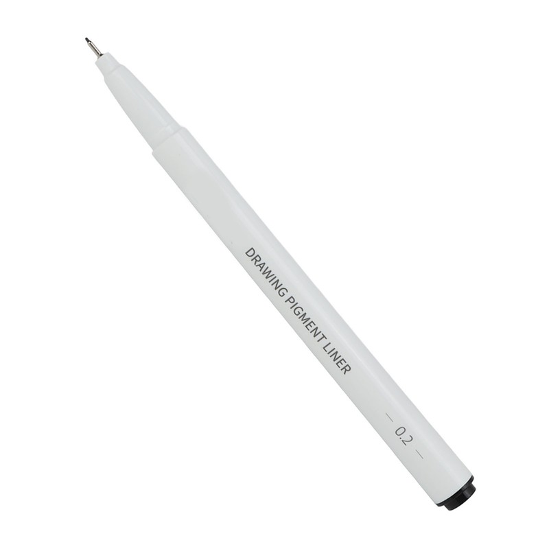 10Pcs Waterproof Micro Line Pens Strong Coverage Black Micro Pens