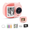 Instant Print Camera Toy for Kids, Girls Birthday Gifts for