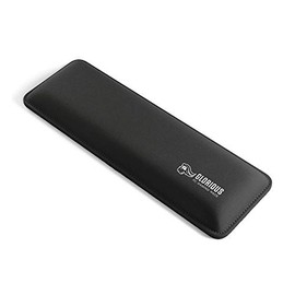 Glorious Gaming Wrist Pad/Rest - Compact - Black - Mechanical Keyboards, Stitched Edges, Ergonomic | 12x4 inches | 25mm/1in Thick (GWR-75) Compact (Black)