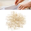 100Pcs Gold Paper Clips Cute Shape Stainless Steel Multifunction Metal