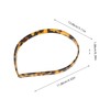 Healeved Leopard Print Headband for Women Aesthetic Hairband for Curly