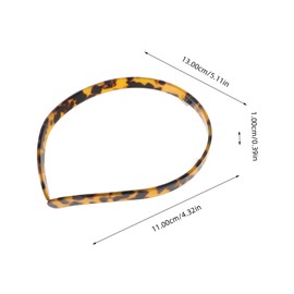 Healeved Leopard Print Headband for Women Aesthetic Hairband for Curly Hair Versatile Accessory for Everyday Wear and Special Occasions