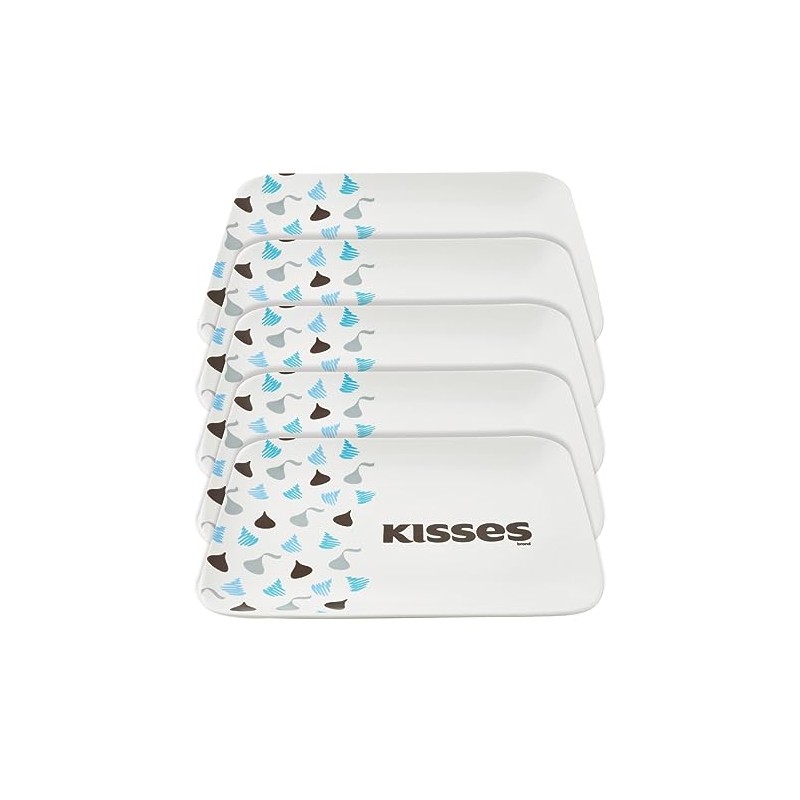 Godinger Hershey Kiss Dessert Plates, Appetizer Plates, Dessert Dishes, Porcelain