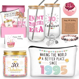 30th Birthday Gifts for Women, 30th Birthday Gifts for Her, 30 Year Old Birthday Gifts for Women, 1995 Birthday Gifts, Cool Gifts for Women 30s, 30th Birthday Decorations for Her, 30 Fabulous Gifts