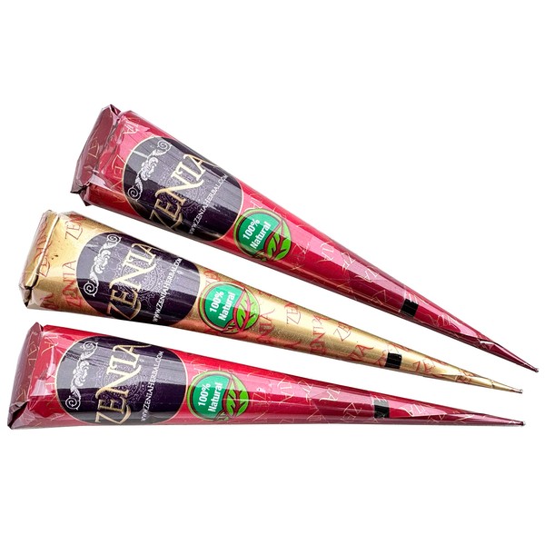 Zenia Zenia (Pack of 3) 100% Natural Henna Hair Color