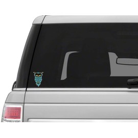Vinyl Junkie Graphics Owl Blue Teal Sticker/Decal