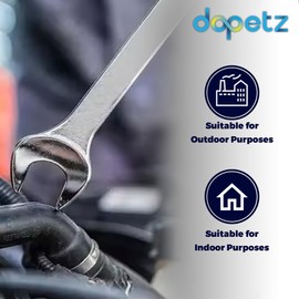 Dapetz ® Flexible Head Ratchet Spanner Metric Wrench 24mm Chrome Vanadium Steel Combination Spanner for DIY Hand Tools Car Bicycle Repair Home Workshop