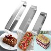 3Pcs Stainless Steel Mini Cookie Cutters Metal Baking Mold Mini