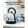 Retro Electric Water Kettle 1.8L Stainless Steel for Boiling Water