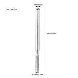 30Pcs Diamond Drill Bits, 2.5mm Diamond Drill Bit Cylindrical Flat Diamond Burr Bits Grinding Needle Power Grinder Carving Tools for Jades Engraving