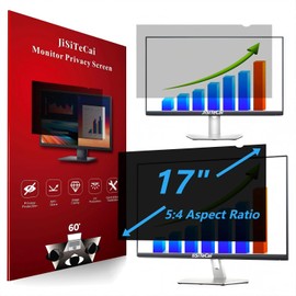 JiSiTeCai - 17 Inch - (5:4) Aspect Ratio Privacy Screen Filter for Square Computer Monitors - Anti-Glare - Anti-Scratch Protective Film