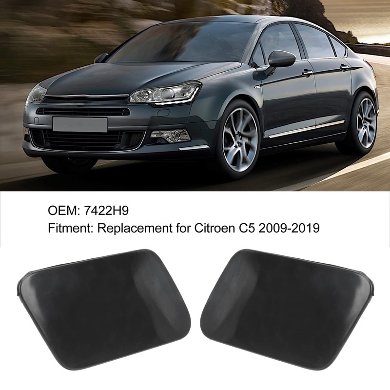 Aramox Headlight Cleaning Cap, 2 Pieces Front Bumper Headlight Cleaning