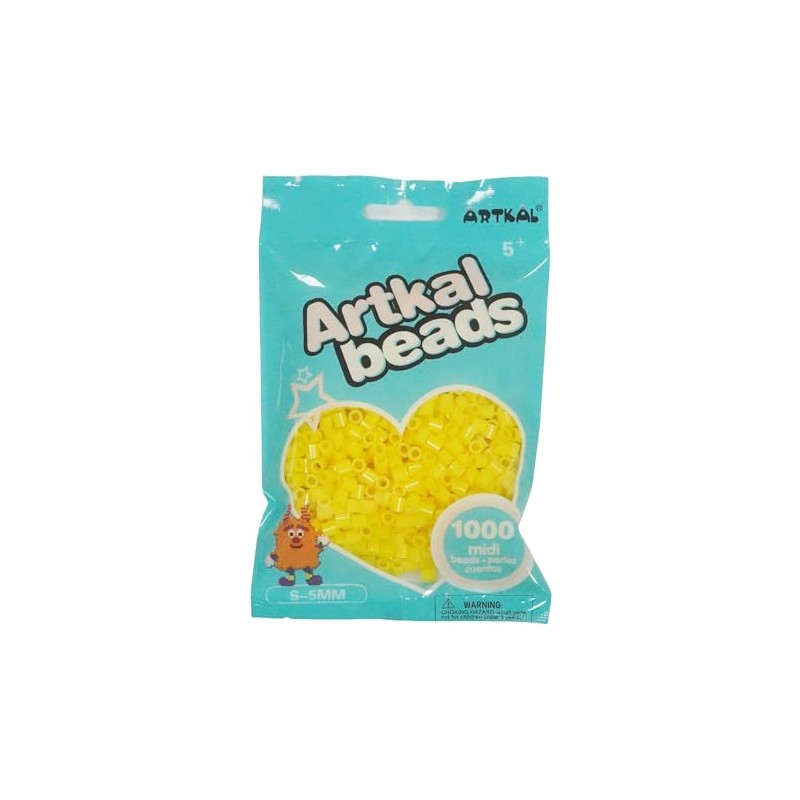 Artkal 5mm Midi Fuse Beads Golden Yellow 1000 Beads