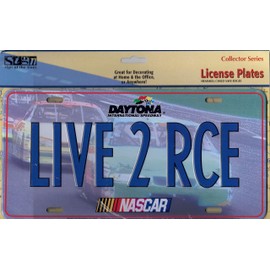 NASCAR LICENSE PLATE LIVE 2 RCE DAYTONA INTERNATIONAL SPEEDWAY