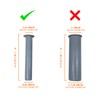 5-Pack Gray Sleeve and Cap Set for Pool Safety Fence