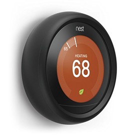 elago Controller Grip Compatible with Nest Learning Thermostat 3rd & 2nd Generation (Black) - Harmless Silicone Material, Improve Grip, Easy Installation (Not Compatible with 1st Generation, E, 2020)