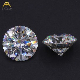 Goldleaf US Local Stock VVS1 Small Size 0.8-2.9mm 5ct/Bag Loose Lab Moissanite Stone Round Brilliant Cut White D MoissaniteColor: White D, Item Diameter: 2.7MM