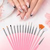 luxwo Nail Brush Set 20 Pieces Nail Brush for Gel