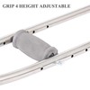 Tall Adult Walking Crutch (Pair), Lightweight Stainless Steel Lower crutched