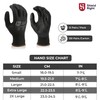 Shield Right DuraFlex Sandy Nitrile Work Gloves,13 Gauge Black Nylon,12