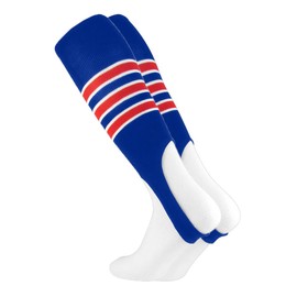 Baseball Stirrups by TCK Pattern D (Royal/Scarlet/White, Large)