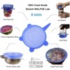 3-Pack Combo Reusable Premium Silicone Stretch and Seal Lids –Set