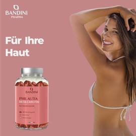 Bandini Beta Carotene 180 Softgels for 90 Days, Beta-Carotene Tanning Capsules Made of Natural Carrot Extract, Vitamin A High Dose for a Radiant Complexion, Vision, Skin & Immune System