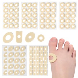 KEWUF 120 Stück Hühneraugenpflaster,Schaum-Hornhautkissen, Hühneraugenringe Blasenpflaster Hühneraugen, Anti-Reibung, reduziert Fuß- und Fersenschmerzen bei Zehen, Hornhaut, rutschfest