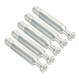 uxcell Furniture Connecting Fitting M6 Thread Bolts Dowels Screws 5 Pcs